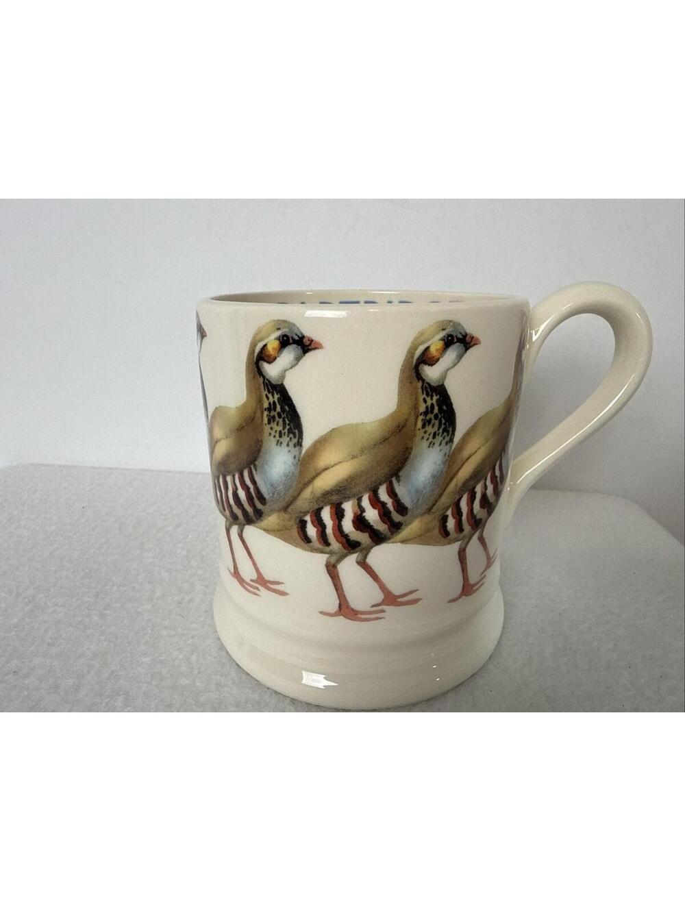Emma Bridgewater Red Legged Partridge Half Pint Mug Game Birds Brand New Unused